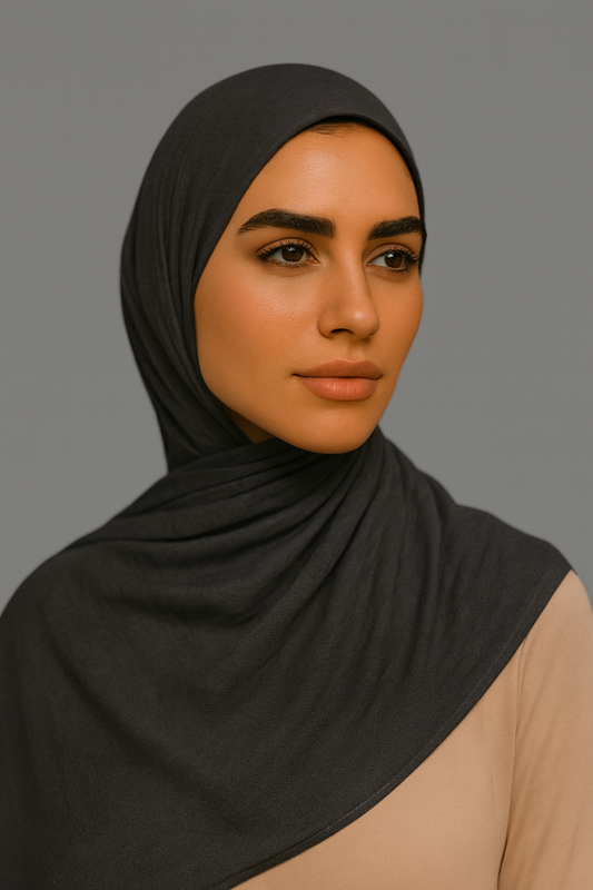 Modal Hijab Set - Slate Grey