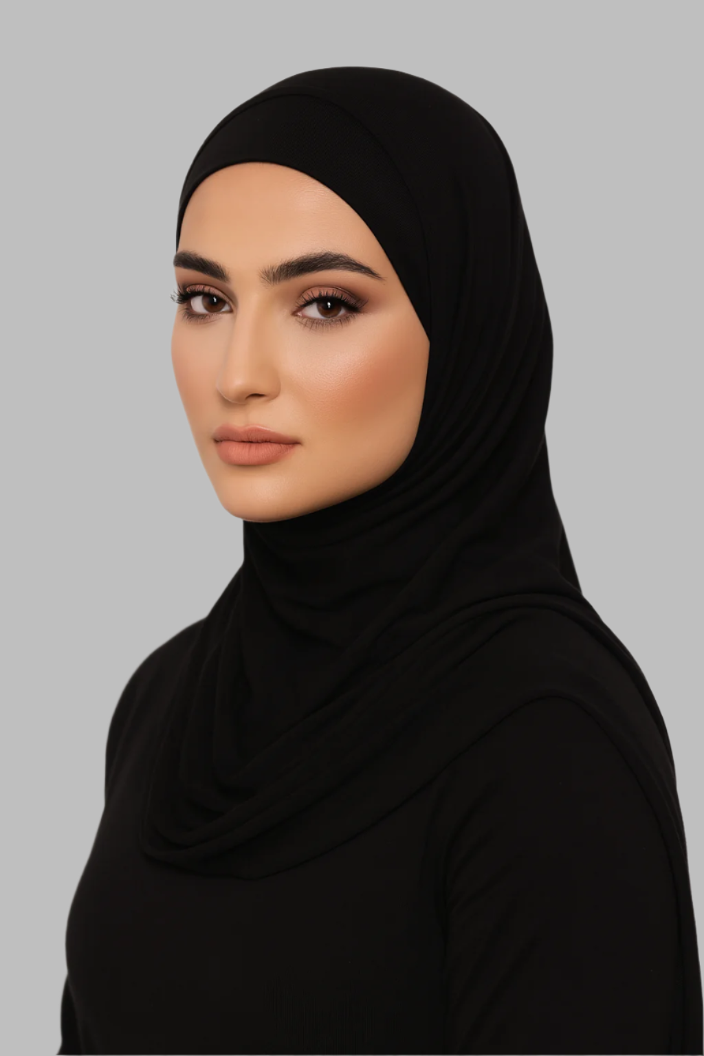 Jersey Hijab Set - Black