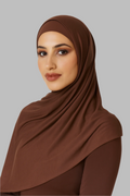 Jersey Hijab Set - Brown