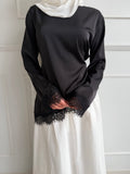Asma Lace Top - Midnight