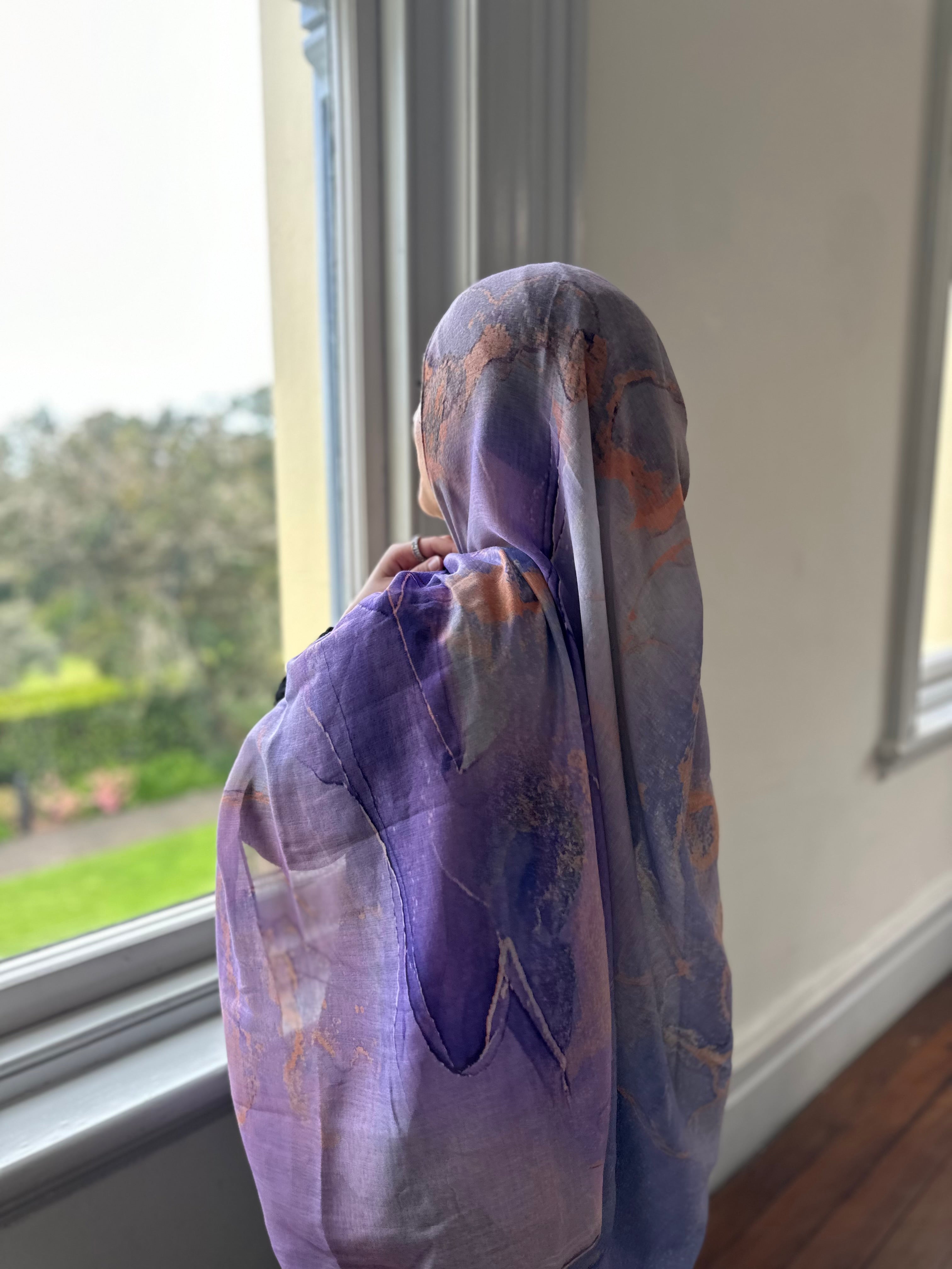 Printed Hijab - Neptune