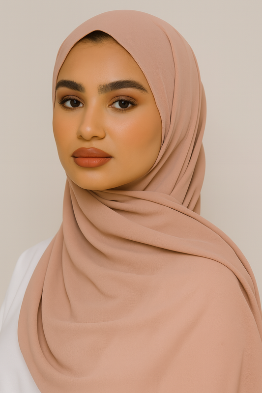 Chiffon Hijab - Dusty Rose