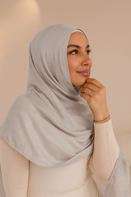 Modal Hijab - Stone Grey