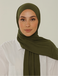Jersey Hijab - Olive