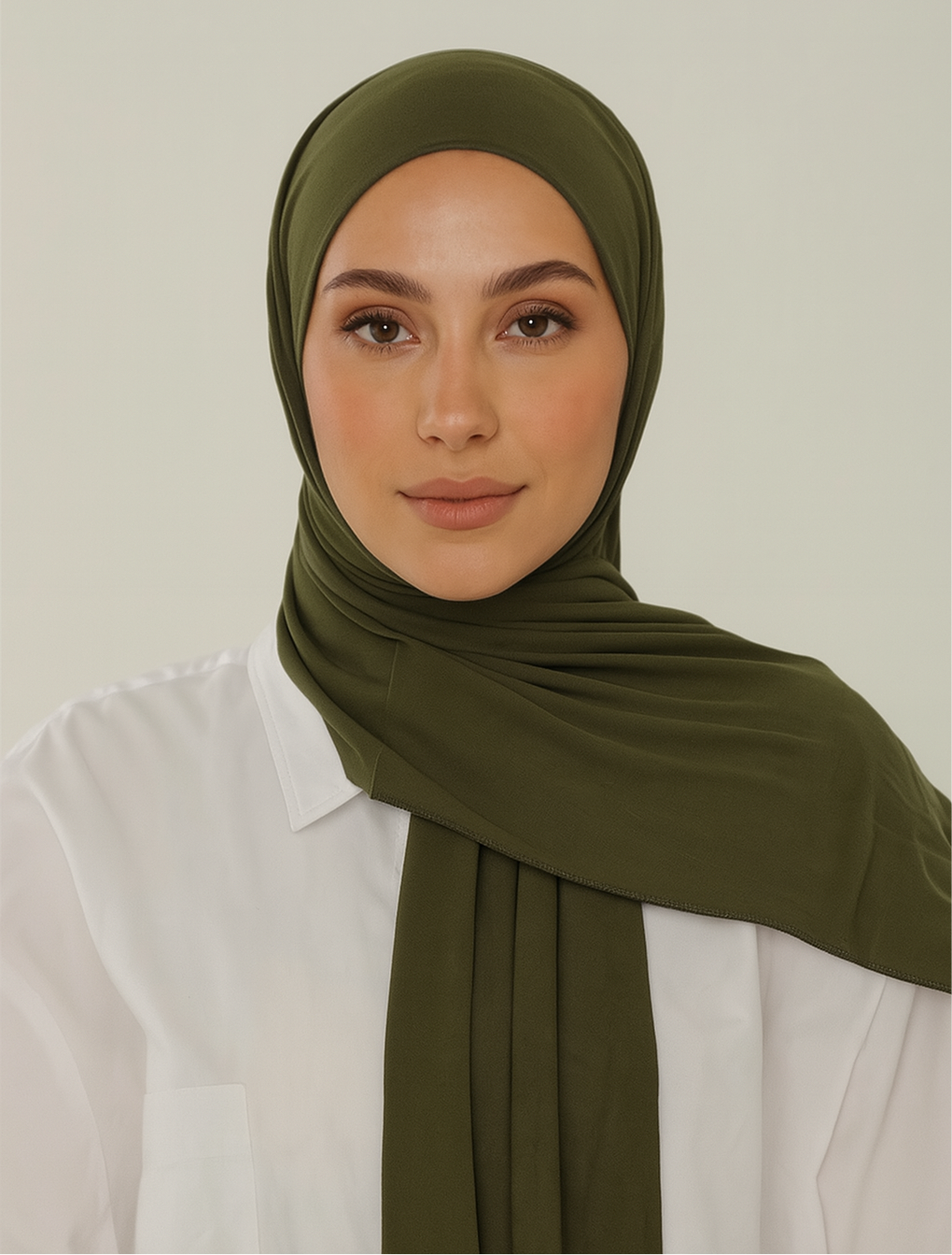 Jersey Hijab - Olive