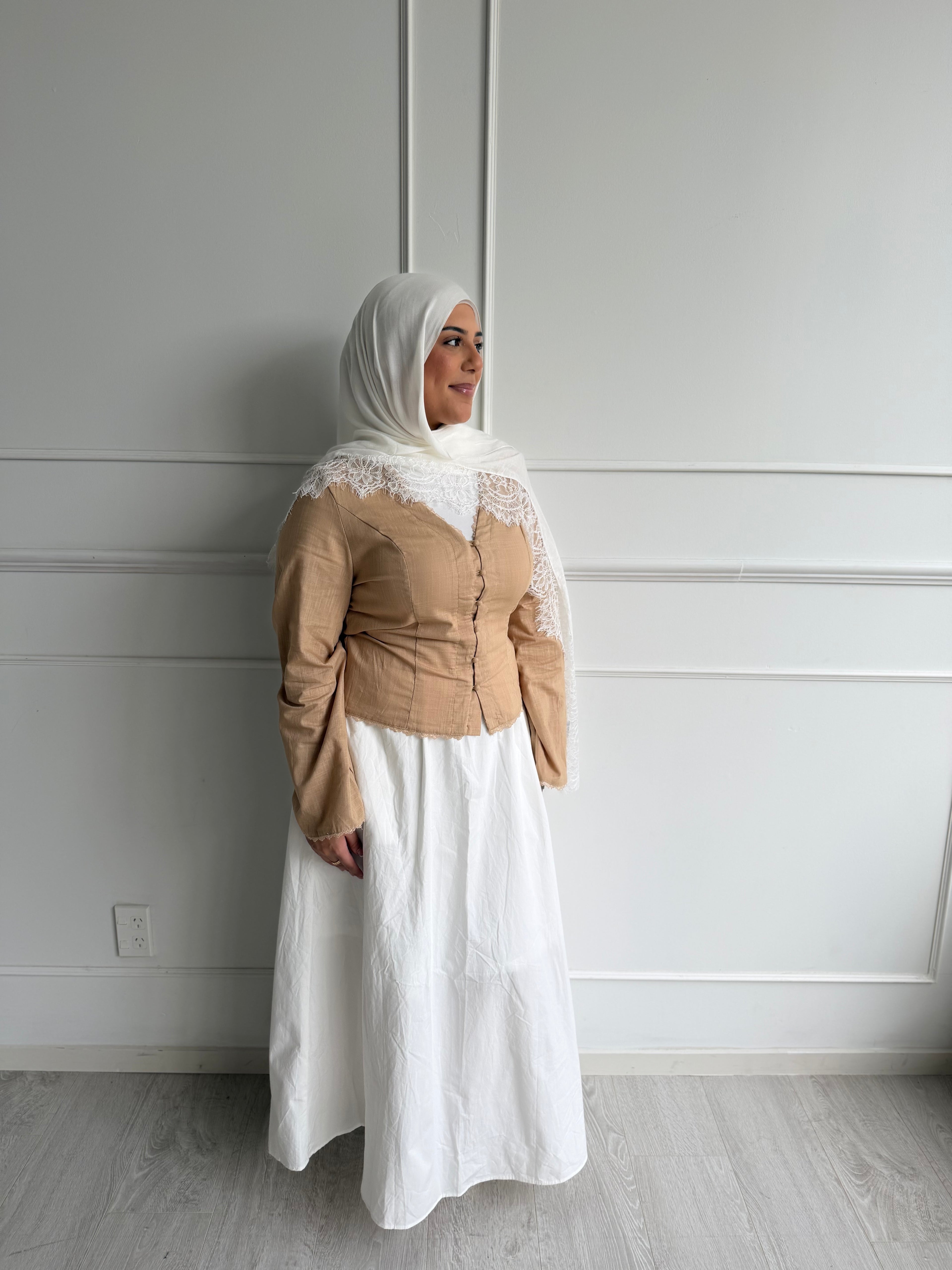 Alia Blouse - Apricot