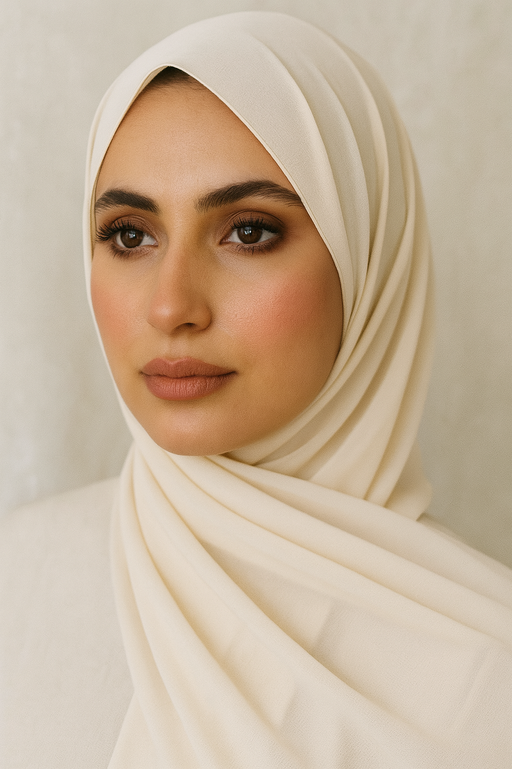 Chiffon Hijab - Ivory