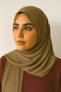Chiffon Hijab - Almond