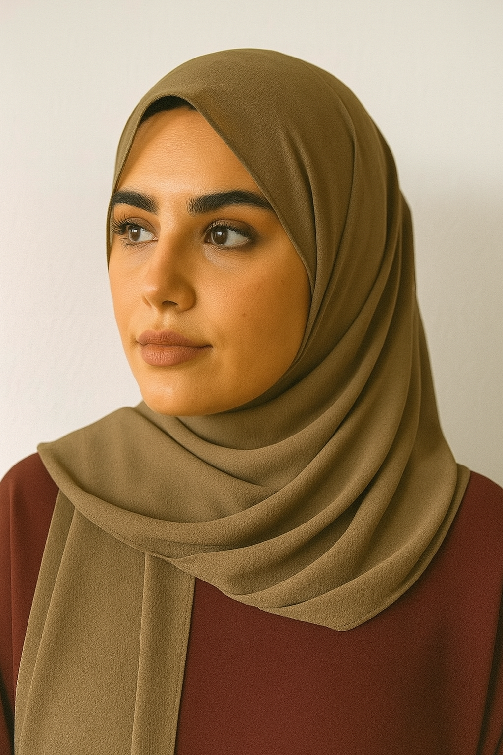 Chiffon Hijab - Almond