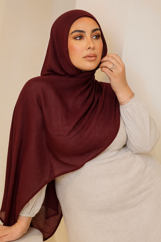 Modal Hijab - Cherry