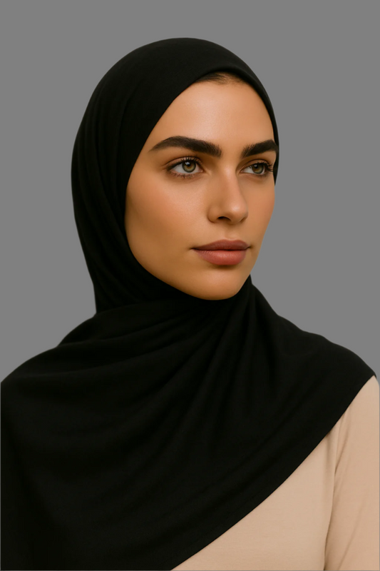 Modal Hijab Set - Black