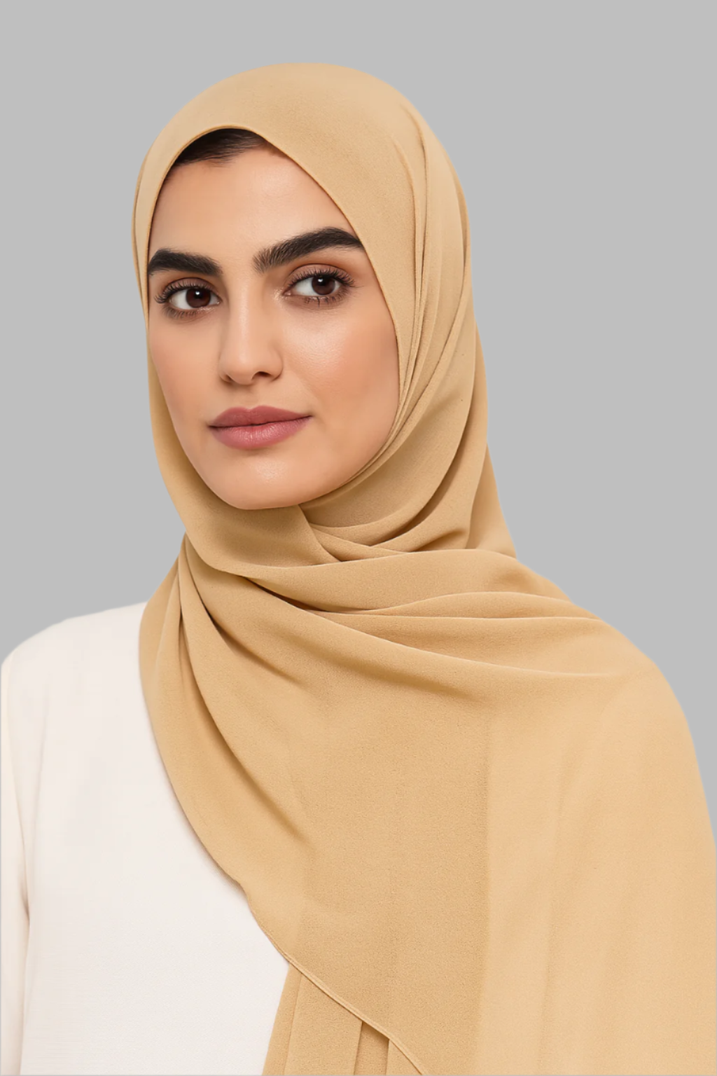 Chiffon Hijab - Cream
