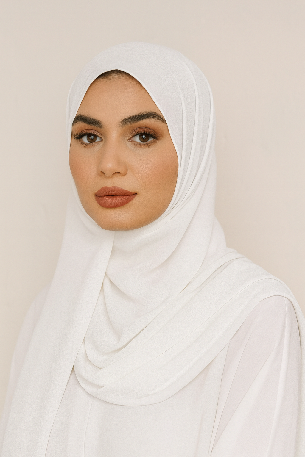 Chiffon Hijab - Pure White