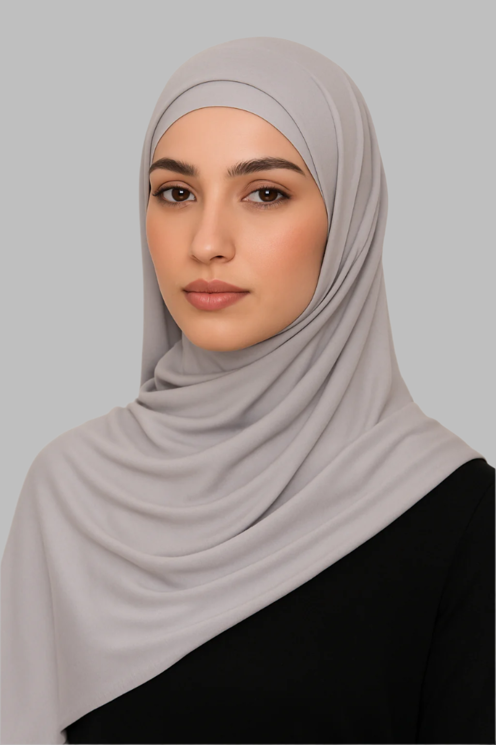 Jersey Hijab Set - Grey