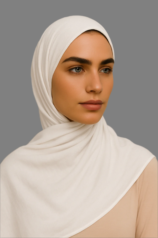 Modal Hijab Set - White