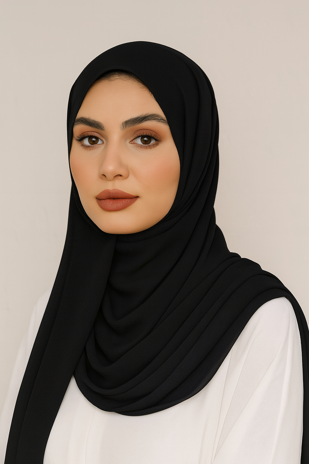 Chiffon Hijab - Black