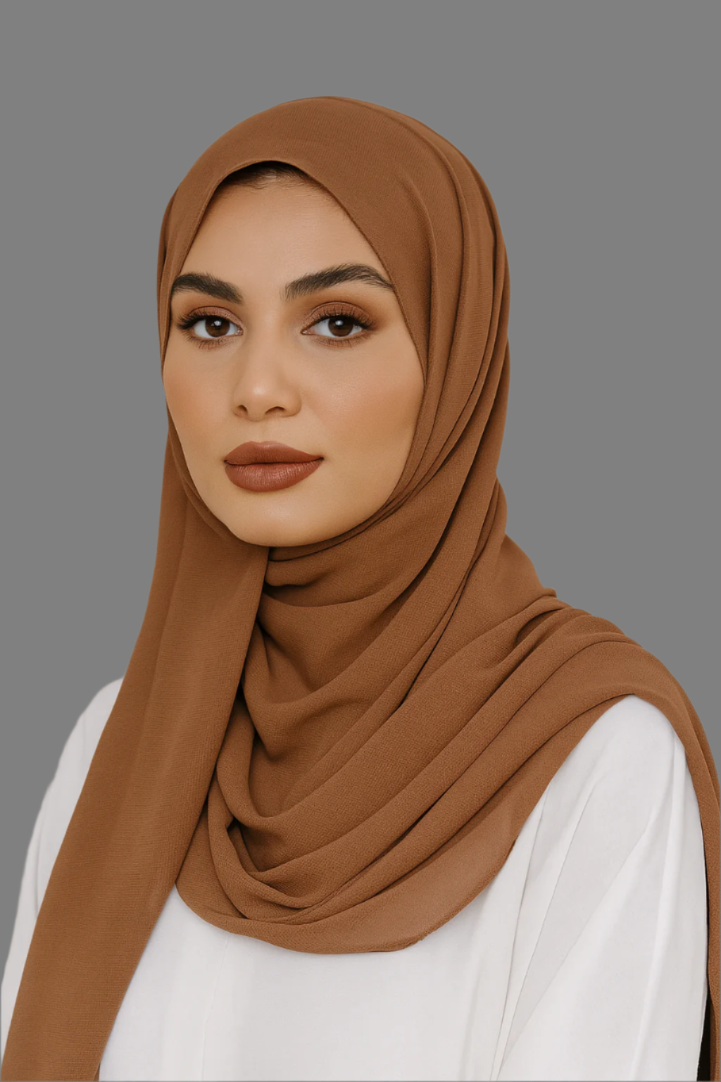 Chiffon Hijab - Coffee