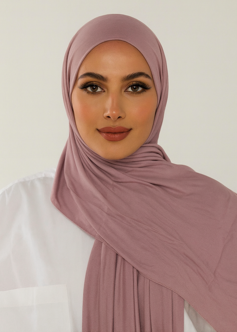 Jersey Hijab - Rosewood