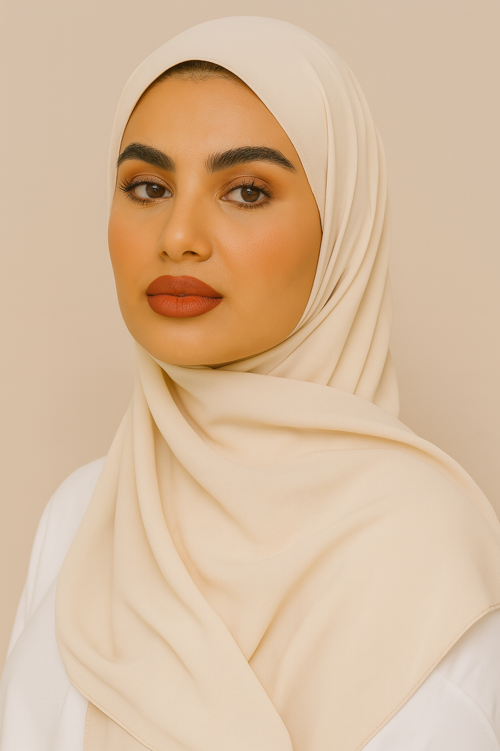 Chiffon Hijab - Stone