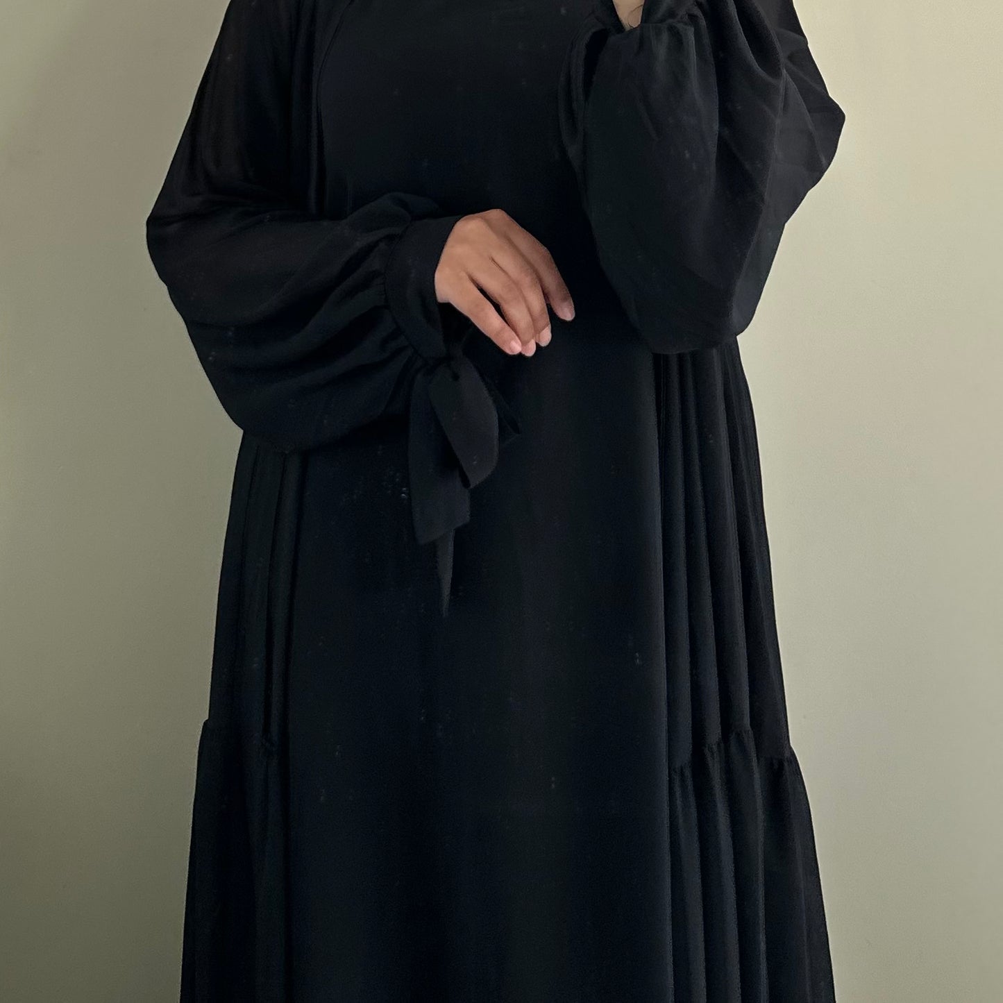 Bohemian Abaya Set - Midnight