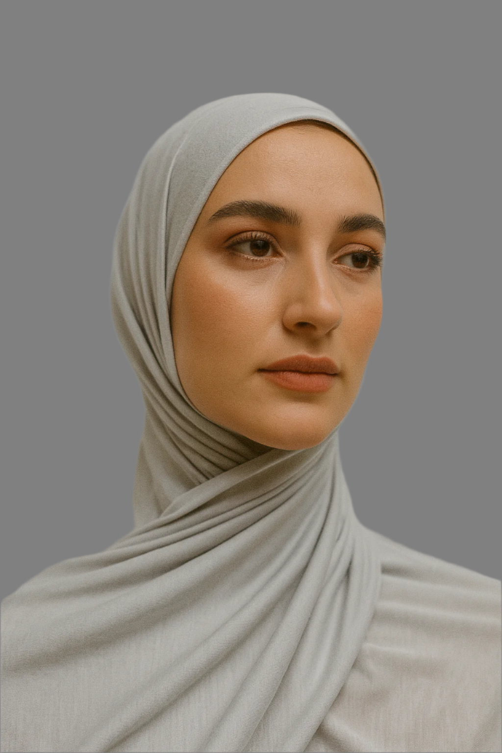 Jersey Hijab - Light Grey
