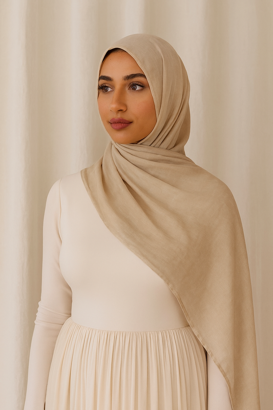 Modal Hijab - Light Beige