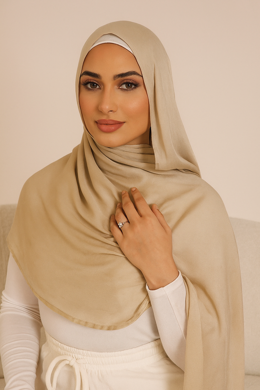 Modal Hijab - Beige
