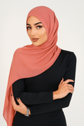 Chiffon Hijab - Coral Pink