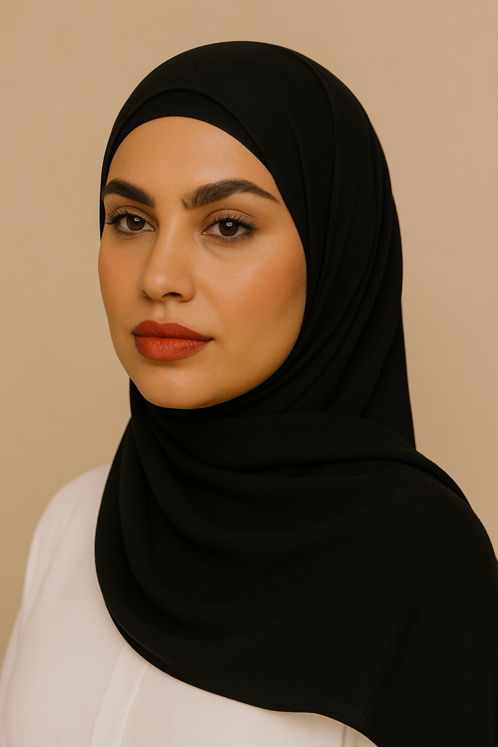 Chiffon Hijab Set - Black