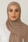 Jersey Hijab - Stone Taupe