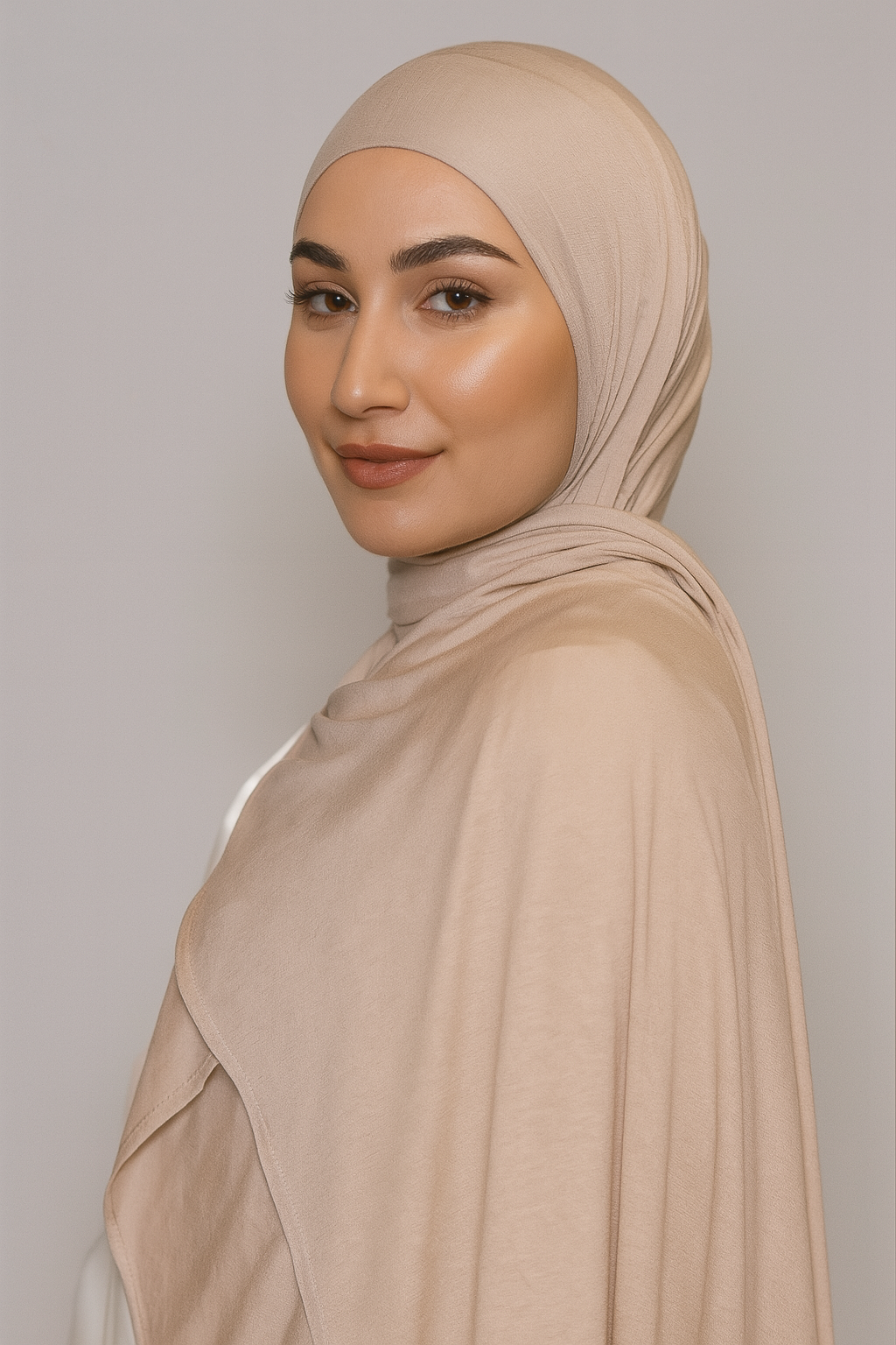 Jersey Hijab - Beige Bisque