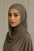 Modal Hijab Set - Taupe