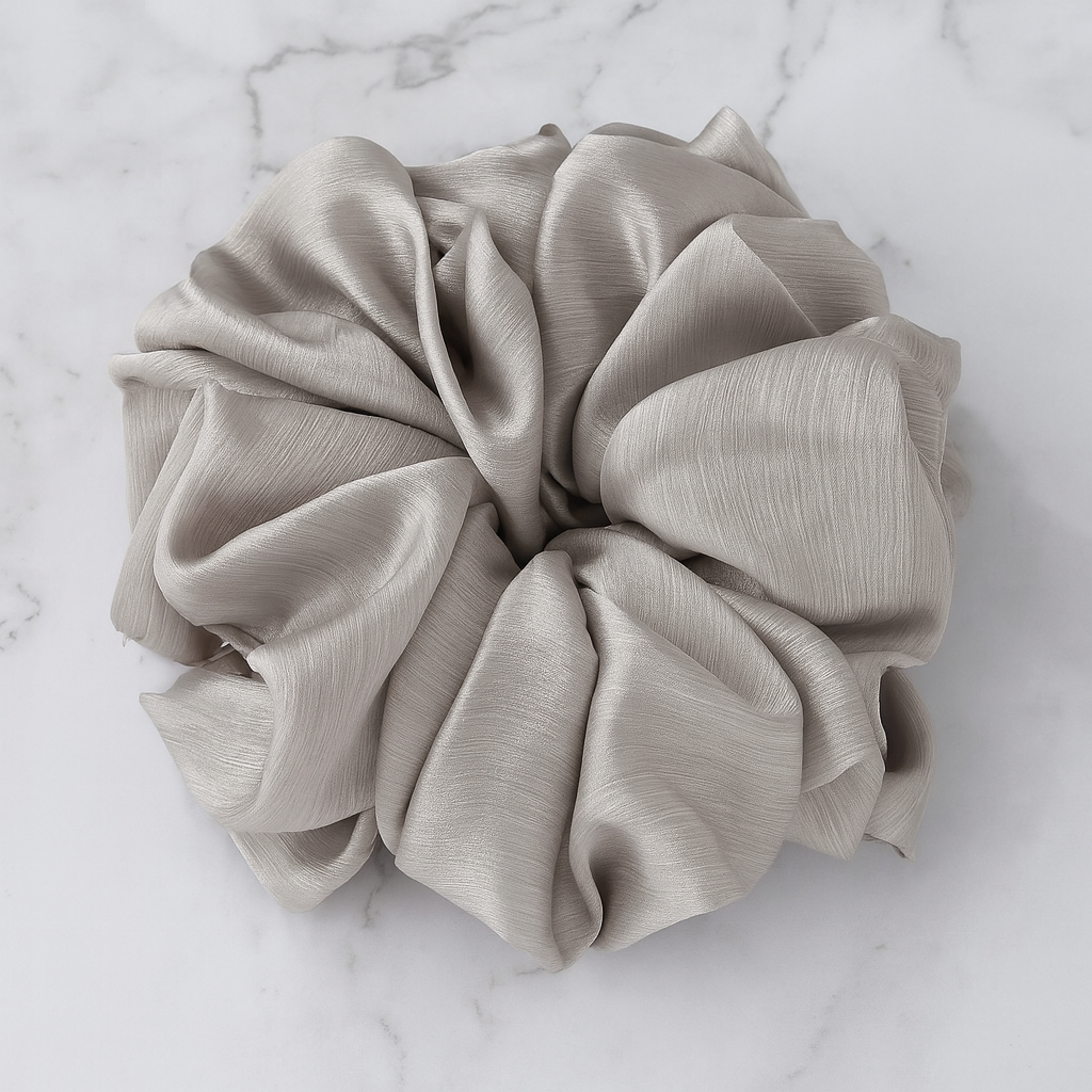 Satin Scrunchie - Pearl