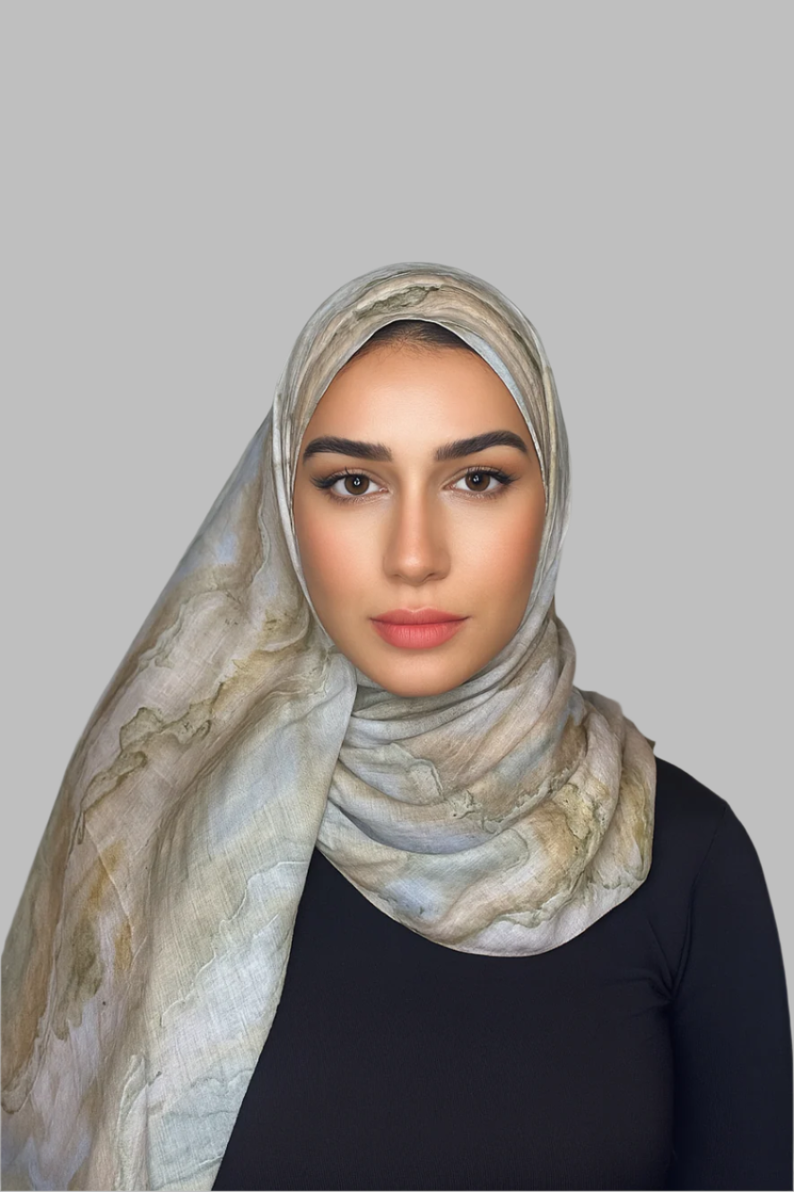 Printed Hijab - Dust