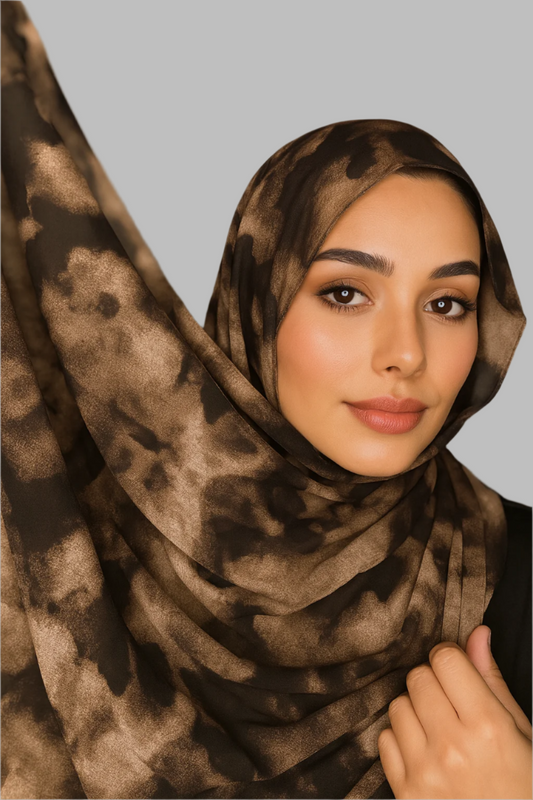 Printed Hijab - Sky