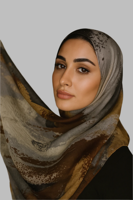 Printed Hijab - Mercury