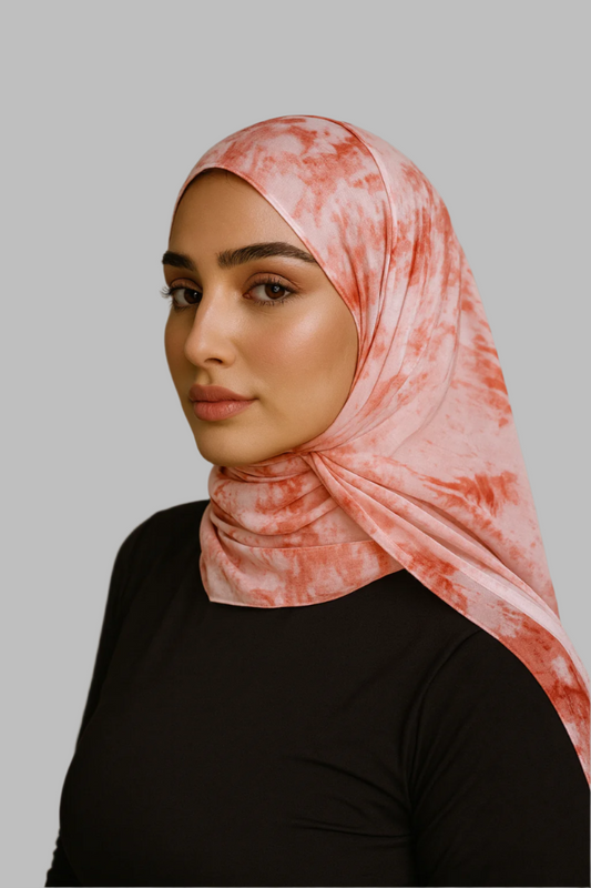 Printed Hijab - Sand