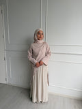 Rawan Asymmetrical Top - Vanilla Beige